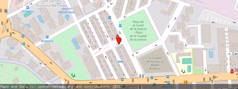 Mapa de Subasta de Inmueble (Vivienda) en Alicante, Alicante 