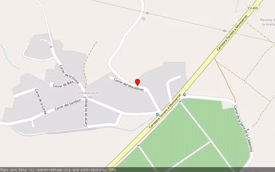 Mapa de Subasta Inmueble (Vivienda) en Montserrat, Valencia/València