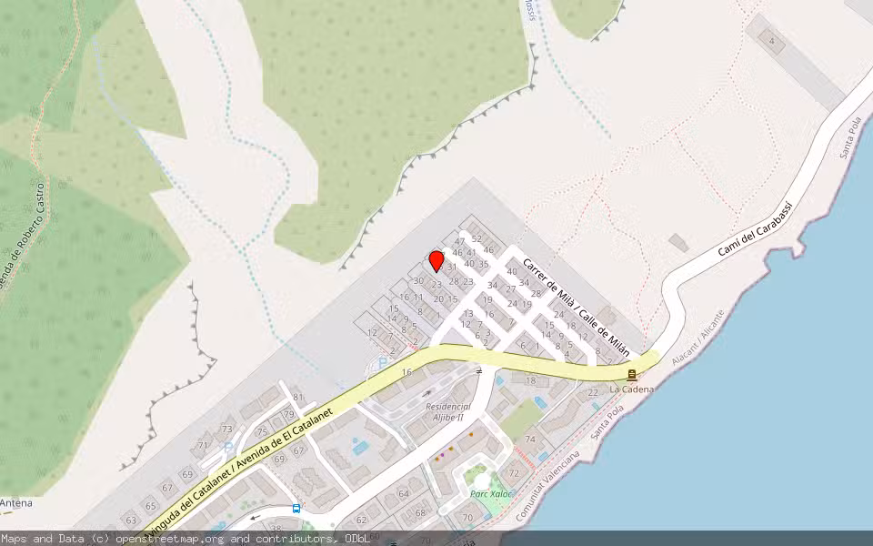 Mapa de Subasta Inmueble (Vivienda) en Santa Pola, Alicante/Alacant