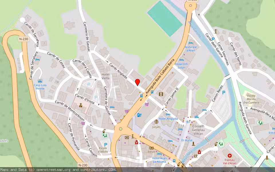 Mapa de Subasta Inmueble (Vivienda) en Vielha E Mijaran, Lleida