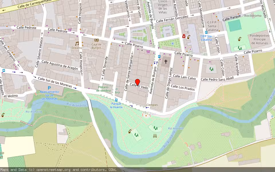 Mapa de Subasta Inmueble (Local comercial) en Aranda De Duero, Burgos