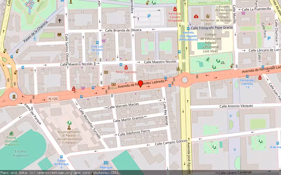 Mapa de Subasta Inmueble (Vivienda) en León