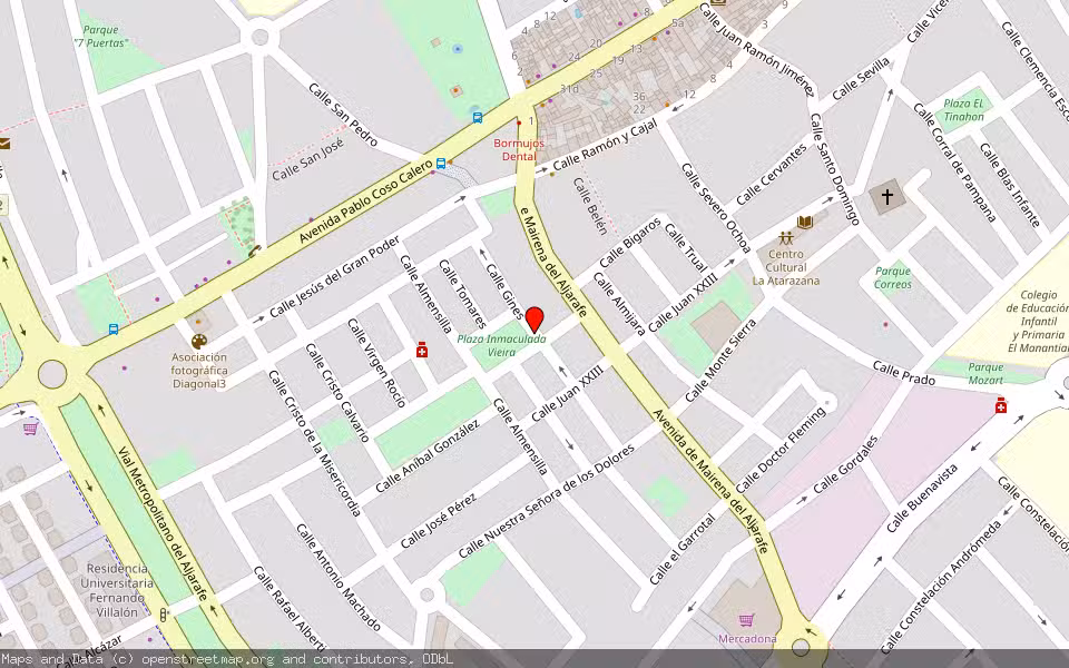 Mapa de Subasta Inmueble (Vivienda) en Bormujos, Sevilla