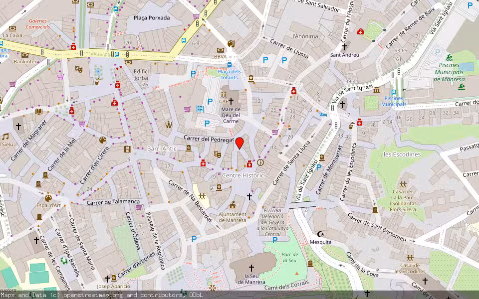 Mapa de Subasta Inmueble (Trastero) en Manresa, Barcelona