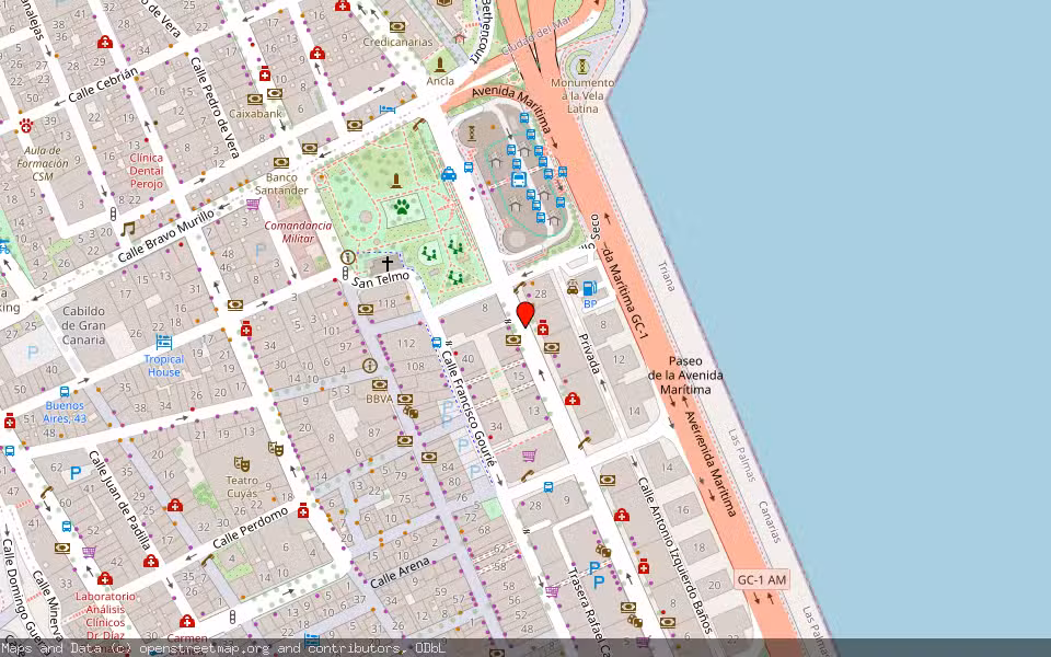 Mapa de Subasta Inmueble (Garaje) en Las Palmas De Gran Canaria, Las Palmas