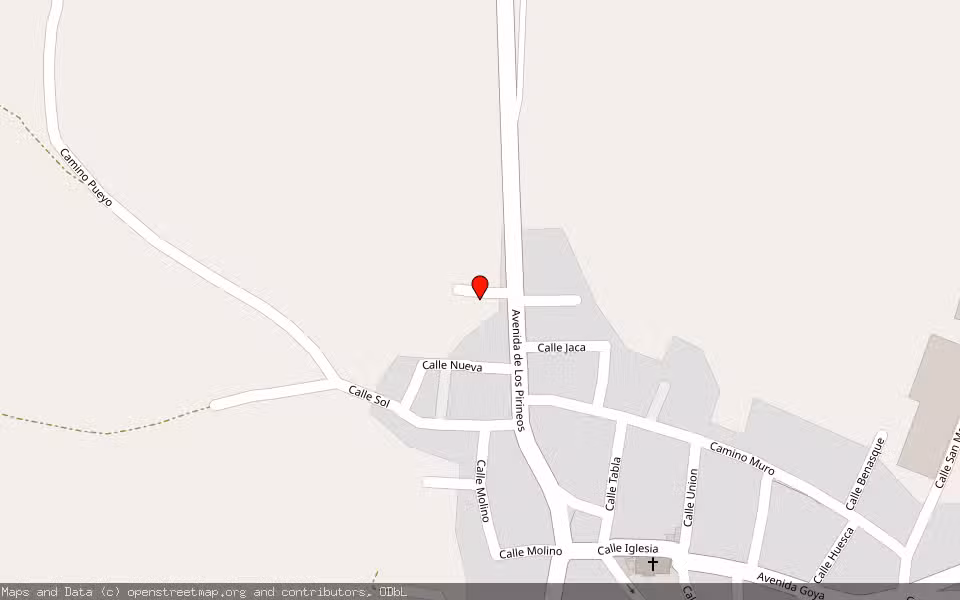 Mapa de Subasta Inmueble (Solar) en Binaced, Huesca