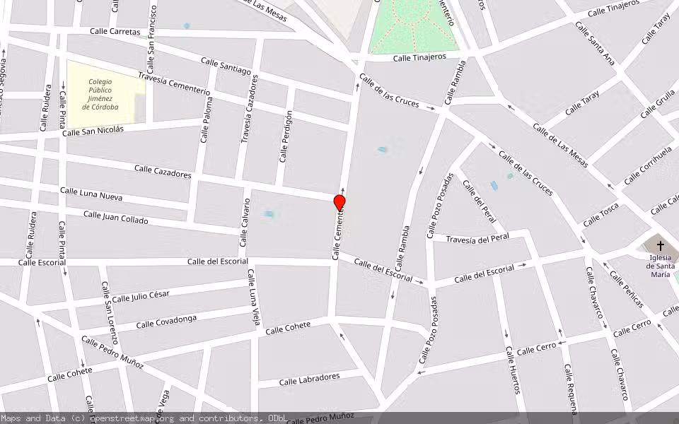 Mapa de Subasta Inmueble (Local comercial) en Villarrobledo, Albacete