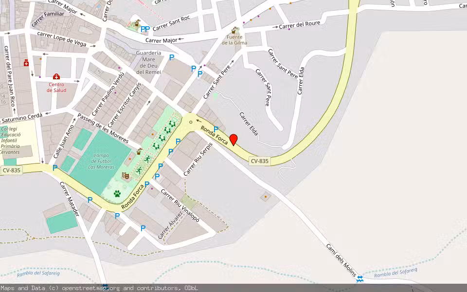 Mapa de Subasta Inmueble (Vivienda) en Monovar, Alicante/Alacant