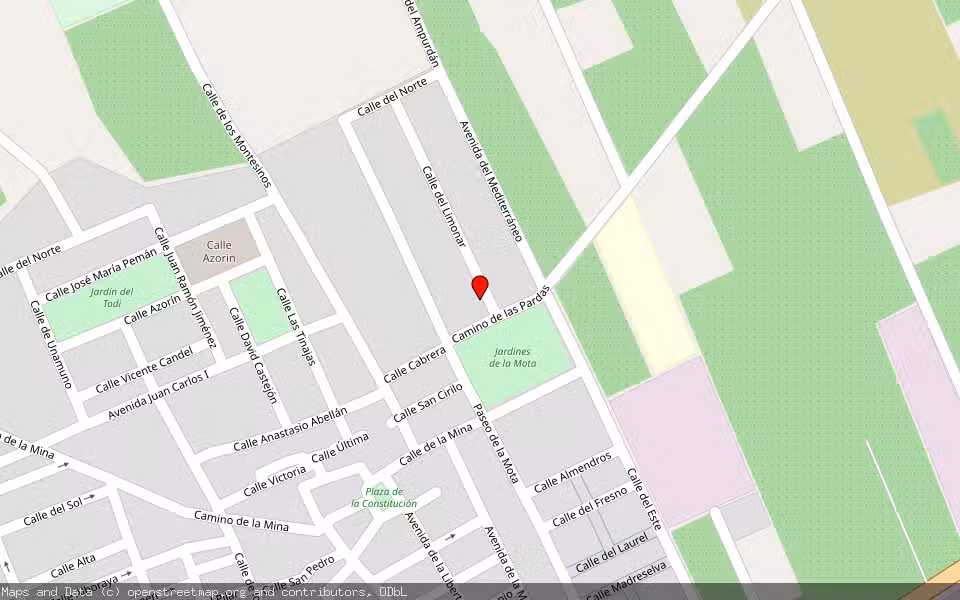 Mapa de Subasta Inmueble (Vivienda) en Santomera, Murcia