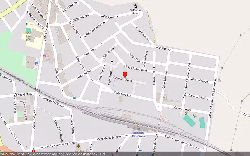 Mapa de Subasta Inmueble (Vivienda) en Monzon, Huesca