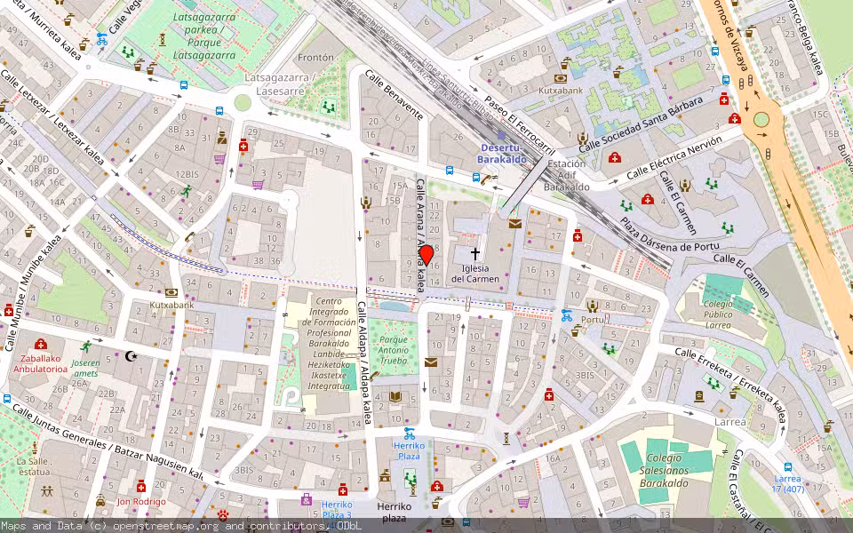 Mapa de Subasta Inmueble (Vivienda) en Barakaldo, Bizkaia