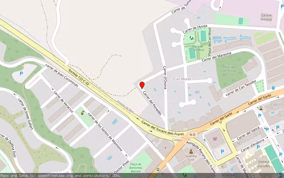 Mapa de Subasta Inmueble (Vivienda) en Pineda De Mar, Barcelona