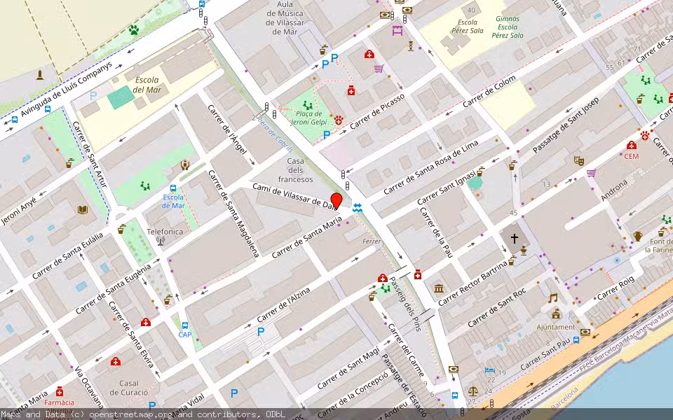 Mapa de Subasta Inmueble (Vivienda) en Vilassar De Mar, Barcelona