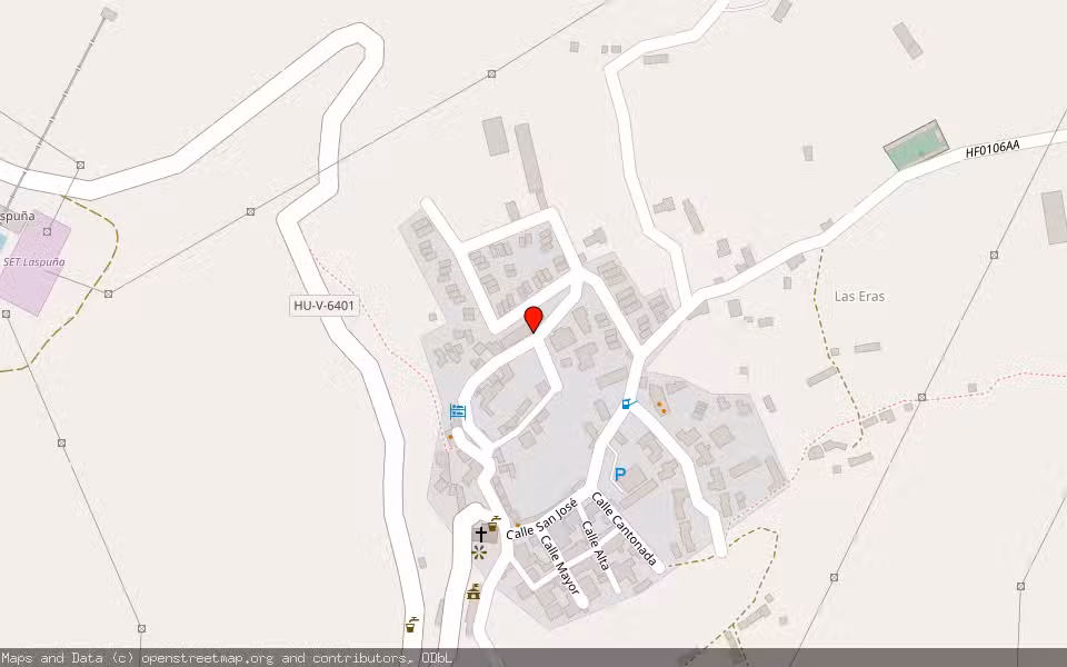 Mapa de Subasta Inmueble (Vivienda) en Laspuña, Huesca