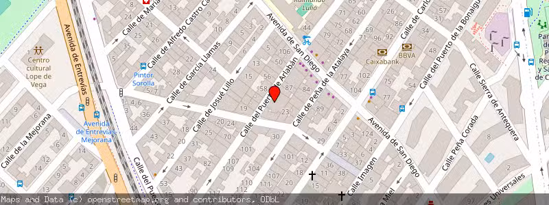 Mapa de Subasta de Inmueble (Vivienda) en Madrid, Madrid 