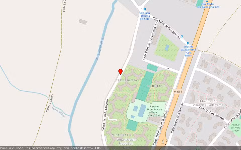 Mapa de Subasta Inmueble (Vivienda) en Guadarrama, Madrid