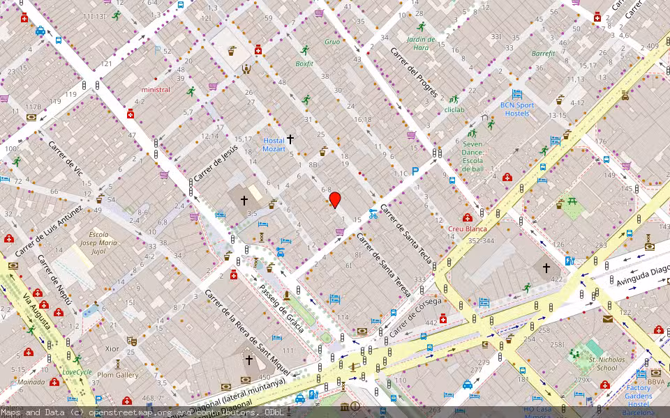 Mapa de Subasta Inmueble (Garaje) en Barcelona