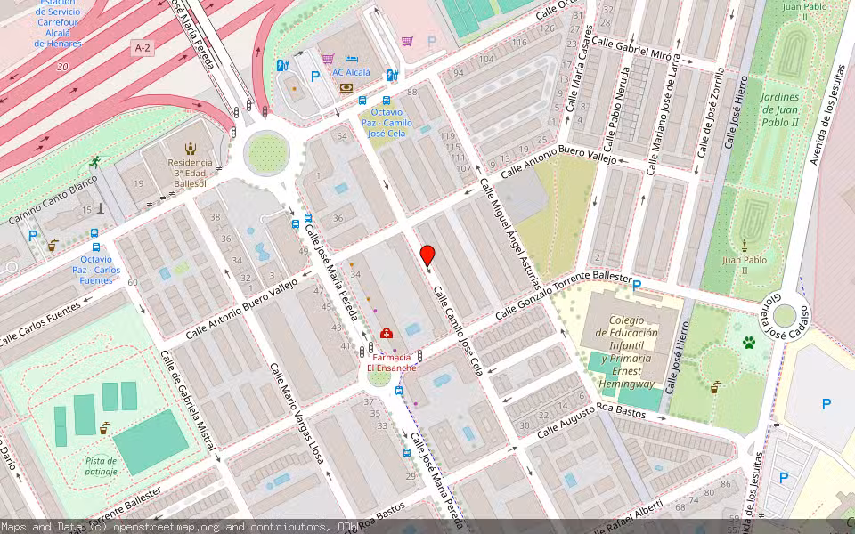 Mapa de Subasta Inmueble (Garaje) en Alcala De Henares, Madrid