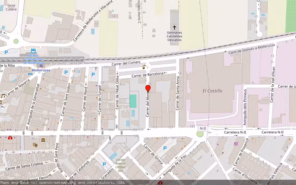 Mapa de Subasta Inmueble (Garaje) en Mollerussa, Lleida