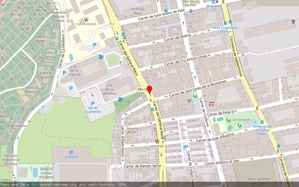 Mapa de Subasta Inmueble (Vivienda) en Palma, Illes Balears