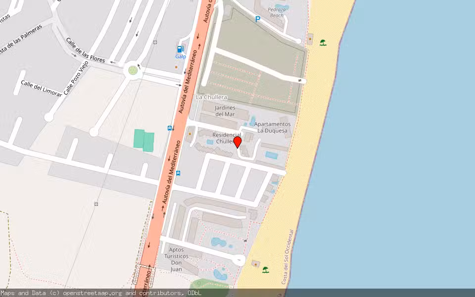 Mapa de Subasta Inmueble (Vivienda) en Manilva, Málaga
