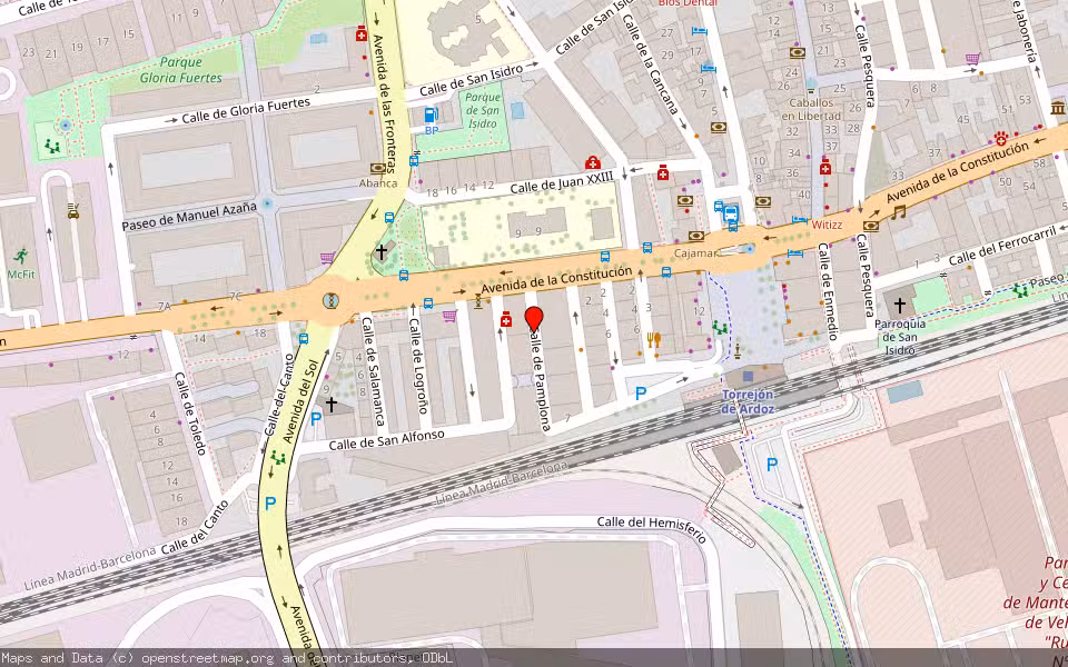 Mapa de Subasta Inmueble (Vivienda) en Torrejon De Ardoz, Madrid