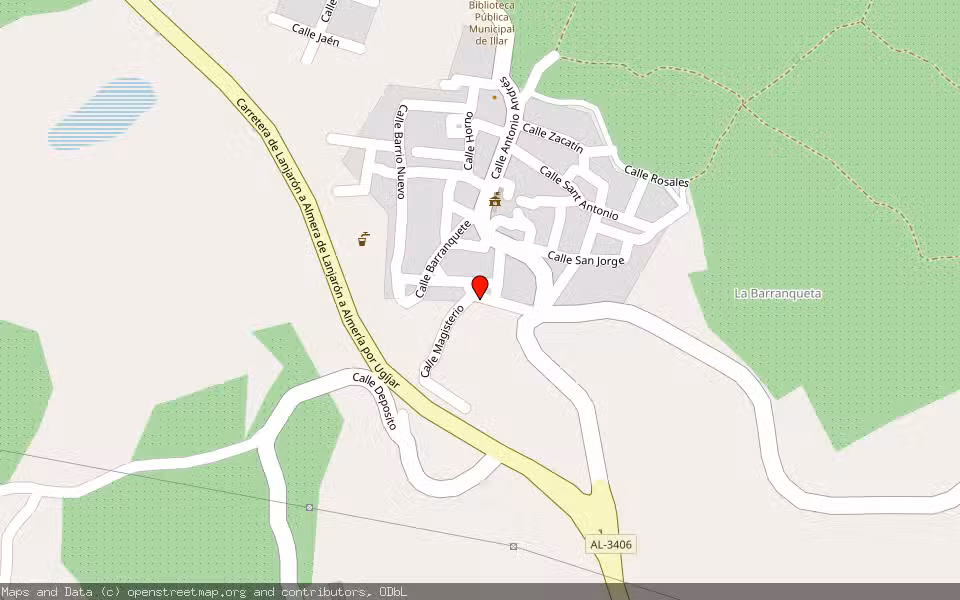 Mapa de Subasta Inmueble (Vivienda) en Illar, Almería