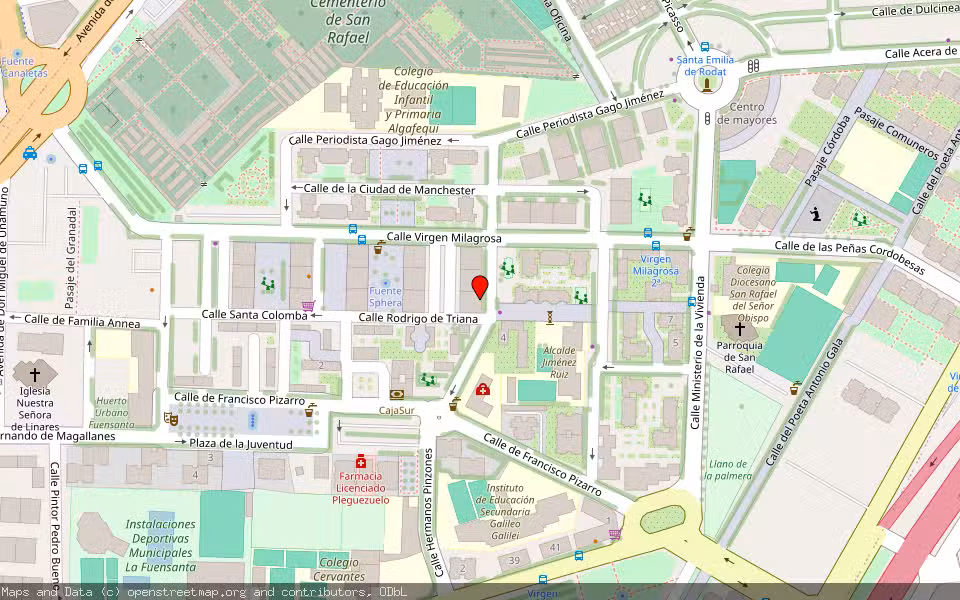Mapa de Subasta Inmueble (Local comercial) en Cordoba, Córdoba