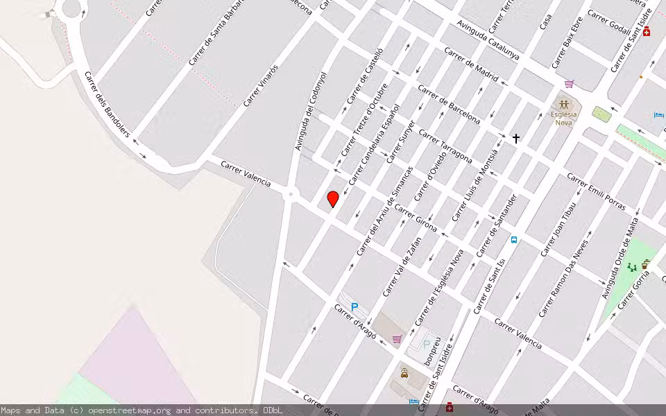 Mapa de Subasta Inmueble (Vivienda) en Sant Carles De La Rapita, Tarragona