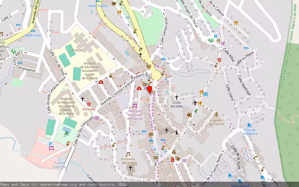Mapa de Subasta Inmueble (Vivienda) en Cazorla, Jaén