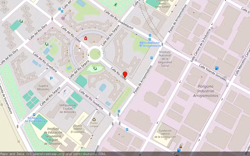 Mapa de Subasta Inmueble (Vivienda) en Móstoles, Madrid