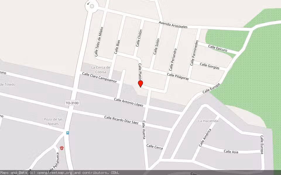 Mapa de Subasta Inmueble (Solar) en Cobisa, Toledo