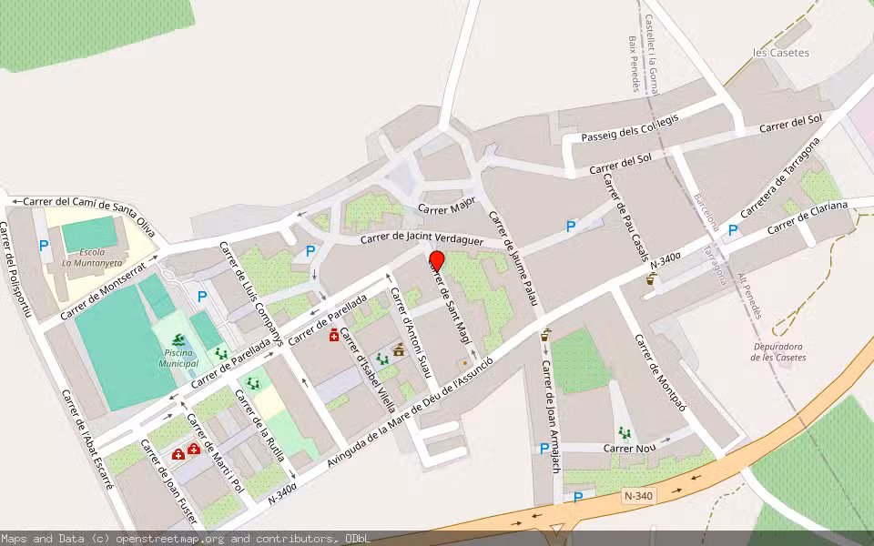 Mapa de Subasta Inmueble (Local comercial) en Bellvei, Tarragona