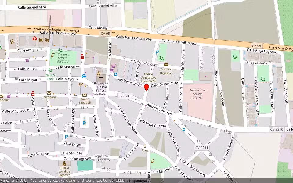 Mapa de Subasta Inmueble (Vivienda) en Bigastro, Alicante/Alacant