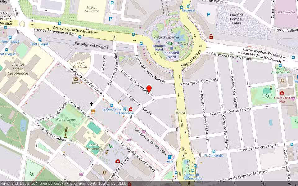 Mapa de Subasta Inmueble (Vivienda) en Sabadell, Barcelona
