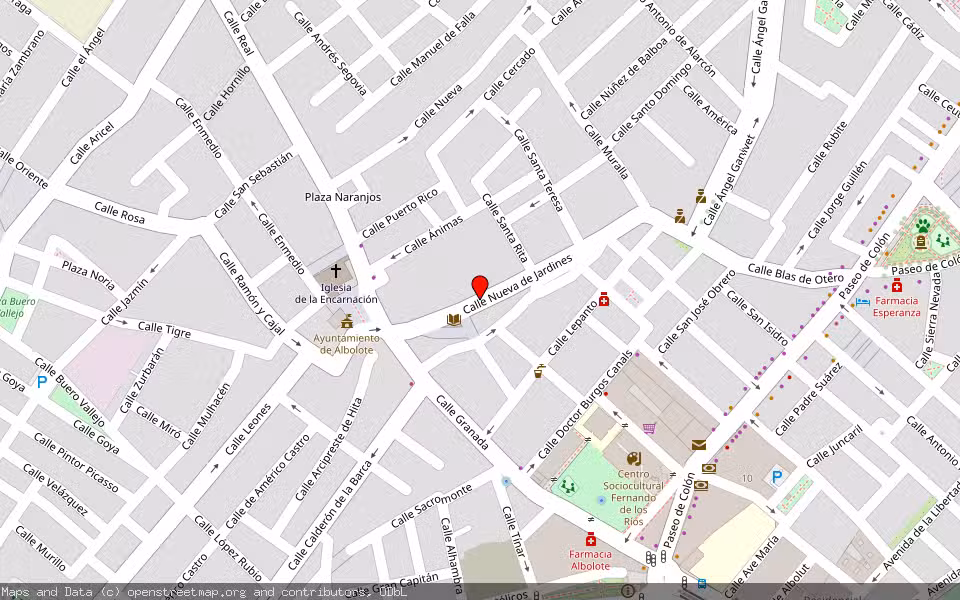 Mapa de Subasta Inmueble (Local comercial) en Albolote, Granada