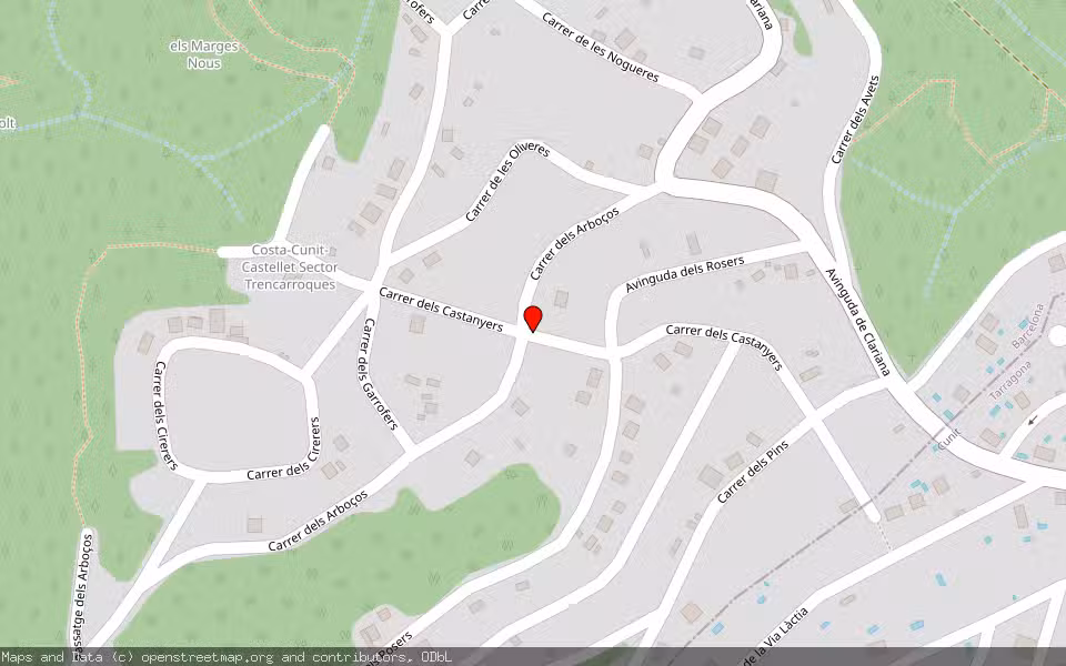 Mapa de Subasta Inmueble (Vivienda) en Castellet I La Gornal, Barcelona