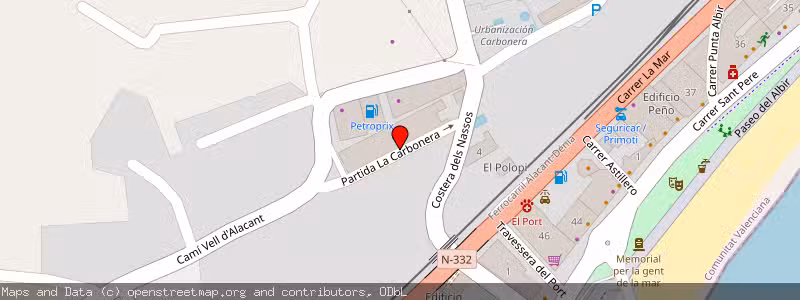 Mapa de Subasta de Inmueble (Vivienda) en Altea, Alicante 