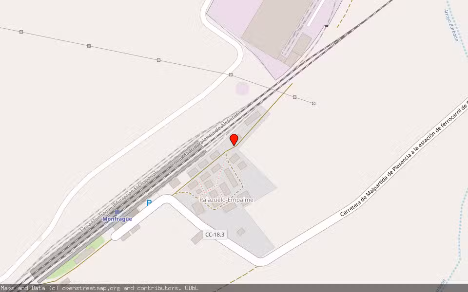 Mapa de Subasta Inmueble (Vivienda) en Malpartida De Plasencia, Cáceres