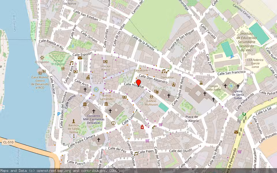 Mapa de Subasta Inmueble (Vivienda) en Alba De Tormes, Salamanca
