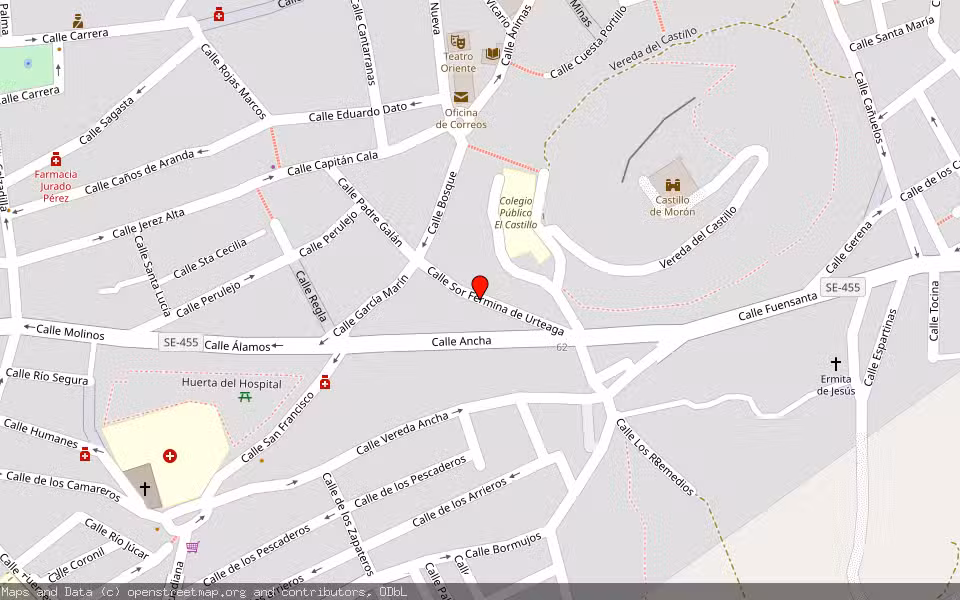 Mapa de Subasta Inmueble (Solar) en Morón De La Frontera, Sevilla