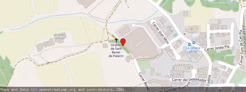 Mapa de Subasta de Inmueble (Nave industrial) en La Cellera De Ter, Gerona (Girona) 