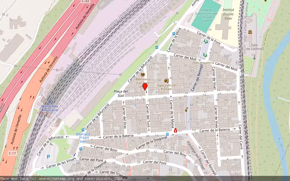 Mapa de Subasta Inmueble (Vivienda) en Montcada I Reixac, Barcelona