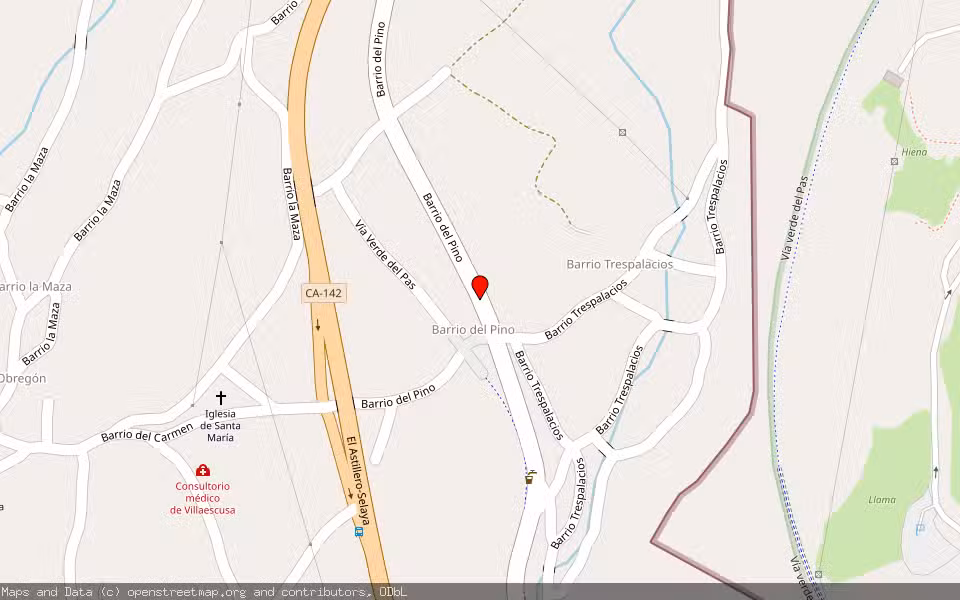 Mapa de Subasta Inmueble (Local comercial) en Villaescusa, Cantabria