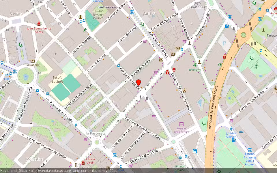 Mapa de Subasta Inmueble (Vivienda) en Reus, Tarragona