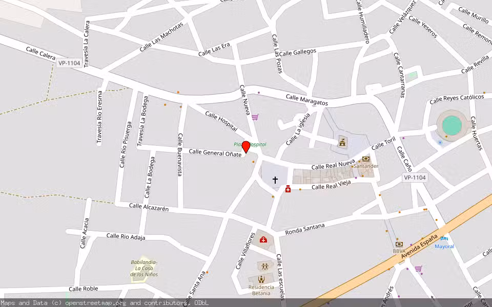 Mapa de Subasta Inmueble (Vivienda) en Pedrajas De San Esteban, Valladolid