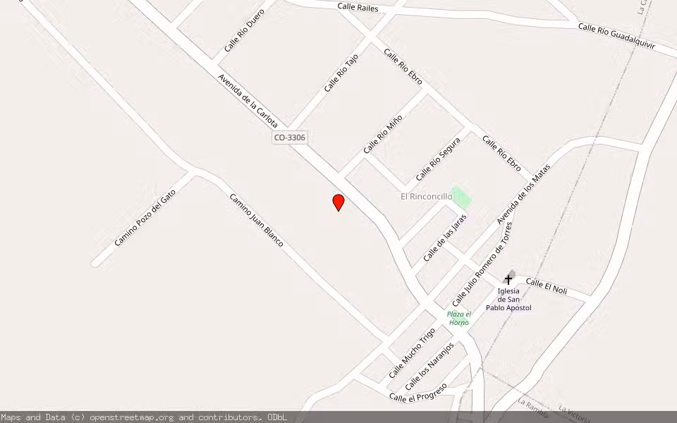 Mapa de Subasta Inmueble (Nave industrial) en La Carlota, Córdoba