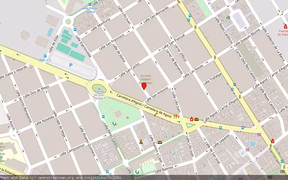 Mapa de Subasta Inmueble (Vivienda) en San Vicente Del Raspeig, Alicante/Alacant