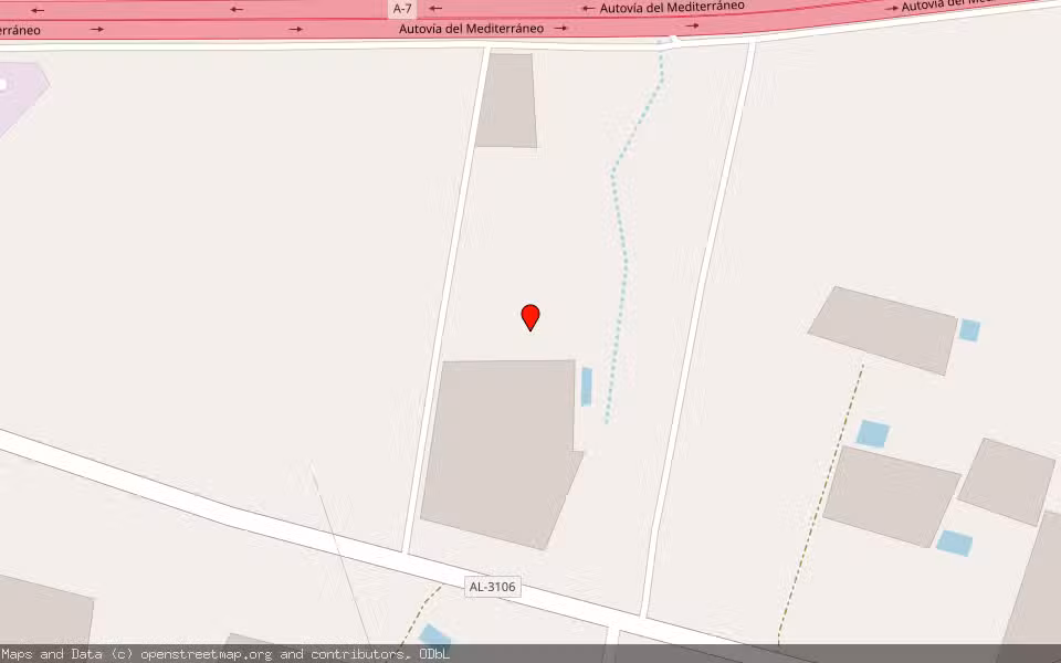 Mapa de Subasta Inmueble (Vivienda) en Nijar, Almería