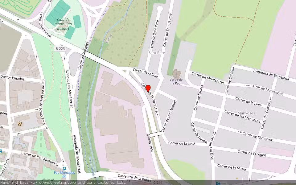 Mapa de Subasta Inmueble (Otros) en Odena, Barcelona